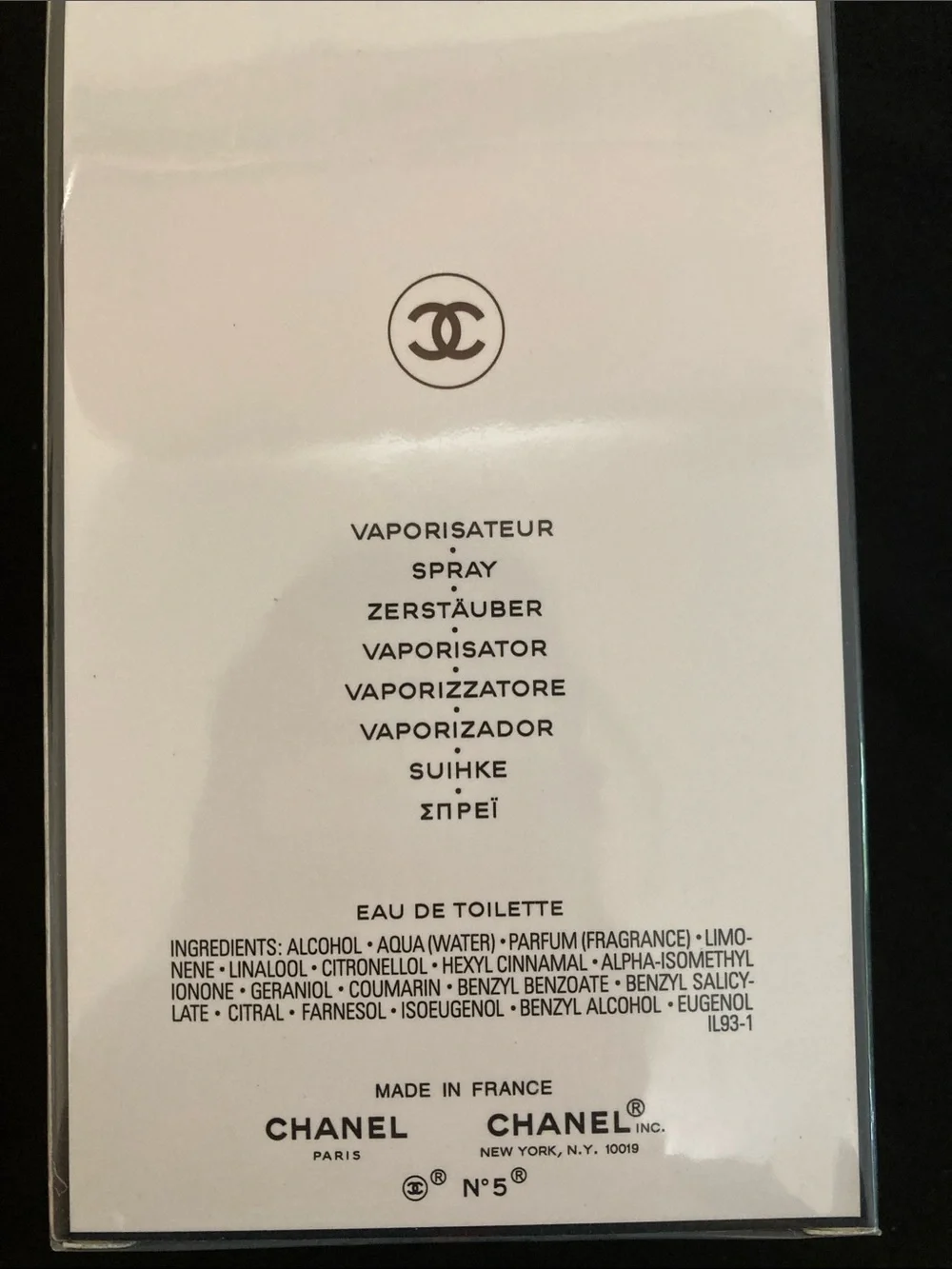 CHANEL N°5 L'EU
